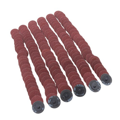 DURAFORCE 150 Pcs 2 Inch Torque Sanding Discs 60 Grit Roll Lock Die Grinder Sanding Discs