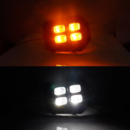 DURAFORCE FOR 2016-2023 Toyota Tacoma SR SR5 Fog lights 4-Eyes DRL LED Double Turn Signal