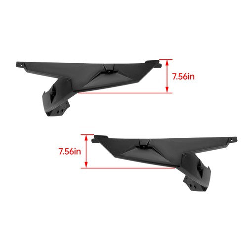 DURAFORCE Pair Front Driver Right Fender Flares For 14-23 Polaris RZR 900 1000 Turbo XP