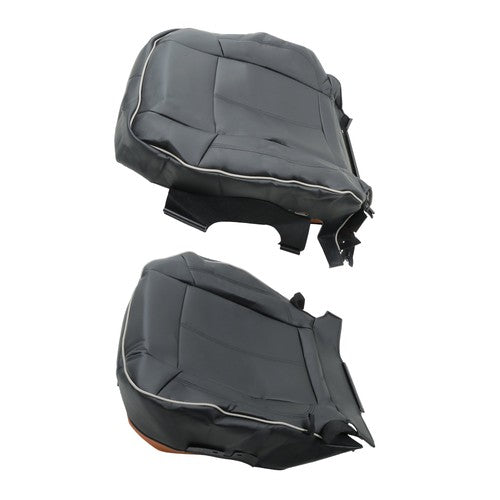 DURAFORCE Black For Hummer H3 2006 2007-2010 Passenger Seat Cushion And Backrest Leather