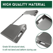 DURAFORCE 1/2" Skid Steer Mount Plate Adapter Loader Quick Tach Attachment For Bobcat