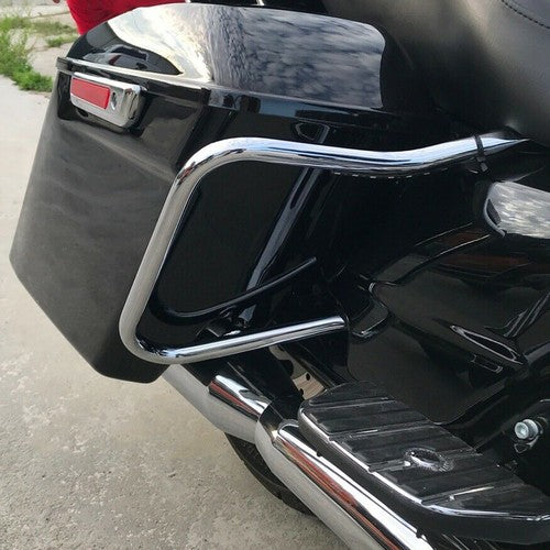 DURAFORCE Saddlebag Bracket Guard Crash Bars For Harley Touring Road Street Glide FLHX 14+