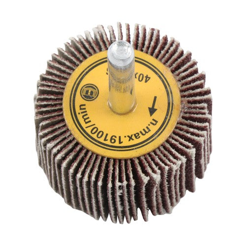 DURAFORCE 5 Pack 1-1/2" x 1" x 1/4" Aluminum Oxide Shank Mounted Flap Wheels 120 Grit