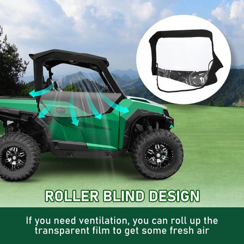 DURAFORCE 2PCS Soft Doors Window For Polaris General 1000 EPS/Sport 2016-2023 2022 2-seat