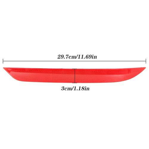 DURAFORCE 2PCS Rear Bumper Reflector Tail Set Left&Right RED For 2016-2017 Honda Accord