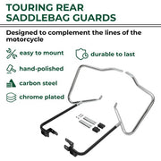 DURAFORCE Saddlebag Bracket Guard Crash Bars For Harley Touring Road Street Glide FLHX 14+
