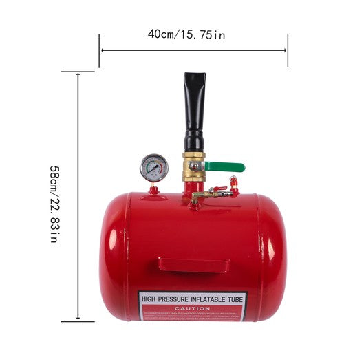 DURAFORCE 145PSI Air Tire Bead Seater Blaster Tool Seater Inflator for Truck ATV 7.5Gallon