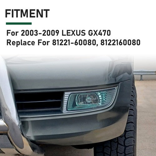 DURAFORCE Driver Fog Light For Lexus Gx470 2003 2004 2005 2006 2007 2008 2009 Driving Lamp