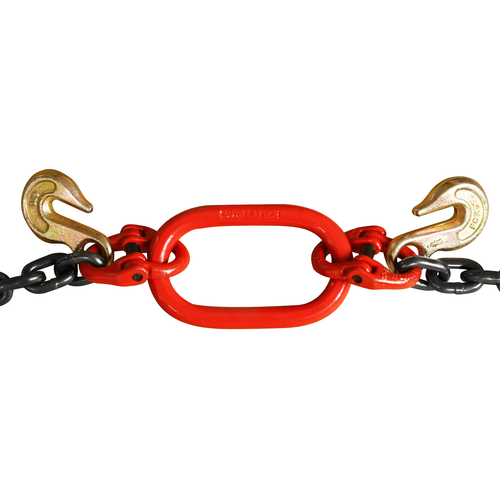 Steel G80 3/8" x 2' Trailer Tow Chain J Hook V-Type Grab Hook Wrecker Truck Tie