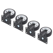 DURAFORCE Heavy Duty 4-Inch Swivel Casters - Smooth Mobility, 1200lbs Max Load - 4 Pack