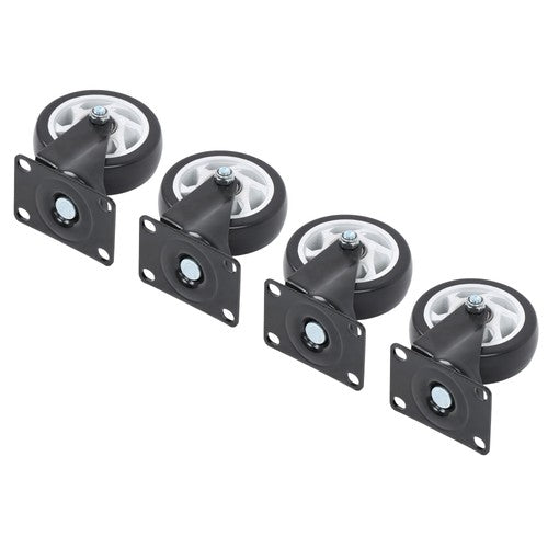 DURAFORCE Heavy Duty 4-Inch Swivel Casters - Smooth Mobility, 1200lbs Max Load - 4 Pack