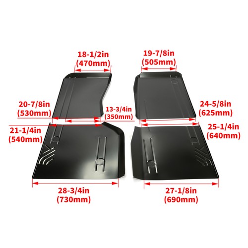 1984-2001 Cherokee Wagoneer 4 Pcs Front Rear Floor Pan Set for XJ Series