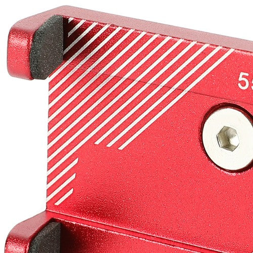 DURAFORCE Red Aluminum Motorcycle Bike Bicycle Holder Mount Handlebar For Cell Phone GPS