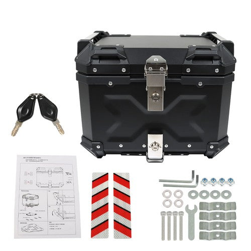 DURAFORCE Motorcycle 36L Side Case Hard Saddlebag Aluminum & 45L Top Case Tail Box Luggage