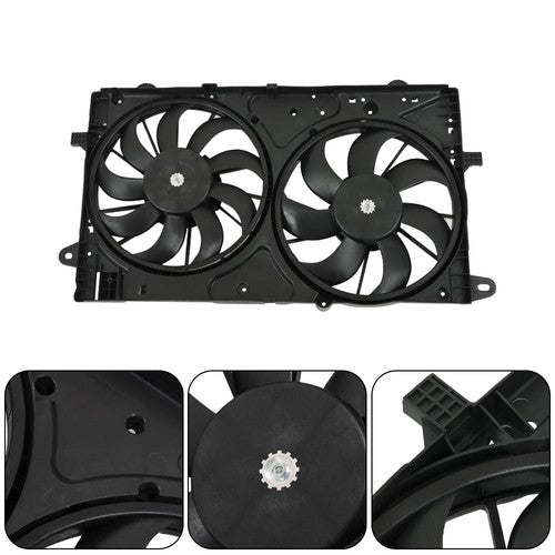 DURAFORCE 20979495 For 2013-2015 Chevy Malibu 2.0L 2.5L L4 Radiator Cooling Fan Assembly