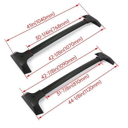 DURAFORCE Roof Rack Cross Bars Side Rail Luggage For Chevy Chevrolet Traverse 2009-2017
