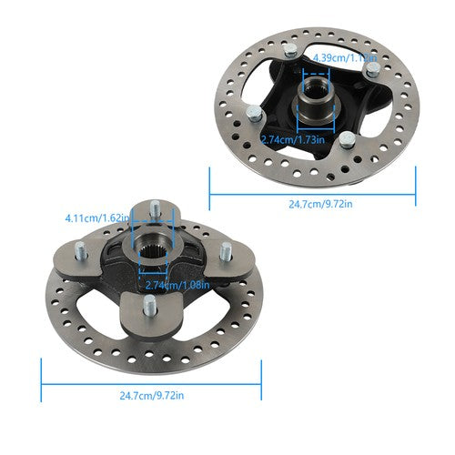 DURAFORCE For Polaris Front/Rear Wheel Hub Rotor Studs 2014-2017 RZR XP 1000
