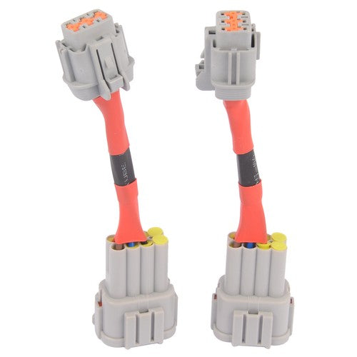 DURAFORCE 2Pcs Conversion Adapters for 2003-2005 Nissan 350Z HID Wiring 8 to Headlight 6