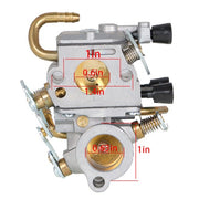 DURAFORCE Concrete Cut Off Saw Carburetor Kit For Zama C1Q-S118 TS410 TS420 4238 120 0600
