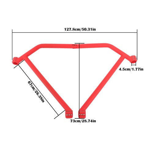 DURAFORCE Rear Face Tripod Guard Bar Red 715004164 For Can Am Maverick X3