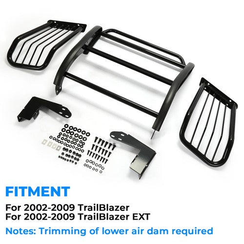 Grille Grill Brush Guard Bumper For Chevy Chevrolet Trailblazer Ext 02-09