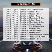 DURAFORCE For 14-16 Toyota Corolla Red Tail Light Signal Lamp Rear Left Driver Side Outer