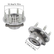 DURAFORCE 4pc Front Rear Wheel Bearing Hub Kit For Cadillac SRX 2010 2011 2012 2013-2016
