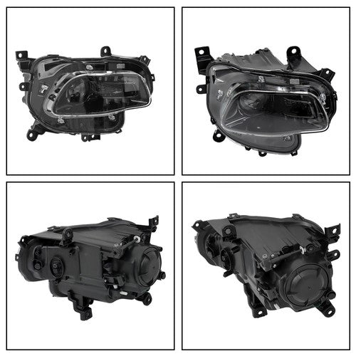 DURAFORCE Clear Housing Projector Headlight For Jeep Cherokee 2014-2018 HID Single RH Side