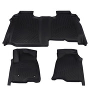 DURAFORCE All-Weather TPE Floor Mats Liners for Chevy Silverado GMC Sierra 1500 2019-2026