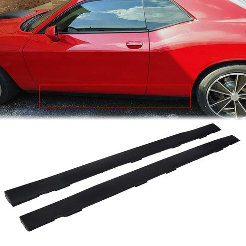 DURAFORCE Rocker Panel For Dodge Challenger 08-14 Door Exterior Side Molding Body Trim