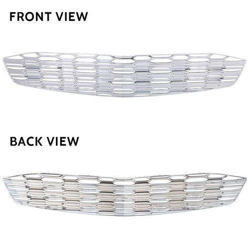 Chrome Snap On Grille Overlay Grill Covers Inserts for 2016 2018 Chevy Malibu