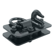 DURAFORCE 2 Pack Tractor Bucket Hooks with Tie down Ring, Grade 70 Forged Steel Black