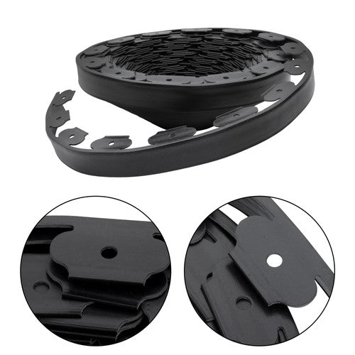 DURAFORCE 64pcs Anchoring Spik L-shaped 100FT Garden Edge Lawn Grass Stone Isolation Strip