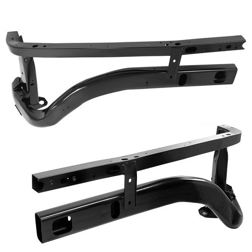 2 Pieces Black Radiator Support Driver Passenger Side for Ram 1500 2500 2011 2018