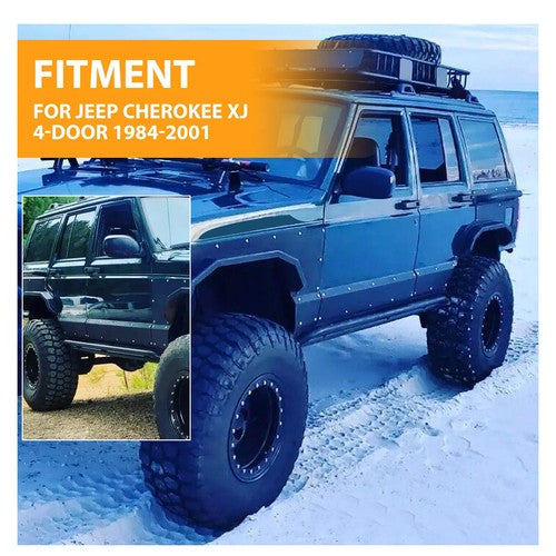 Lower Door Side Panel Armor for Jeep Cherokee XJ 4-Door 1984-2001