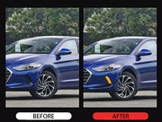 DURAFORCE LED DRL Turn Signal Night Driving Fog Lights Pair for 2016-2018 Hyundai Elantra