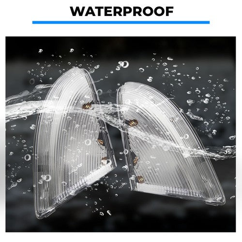 2 Pcs LED Mirror Turn Signal Lights Puddle Lamps For 2009 14 Dodge Ram 1500 2500