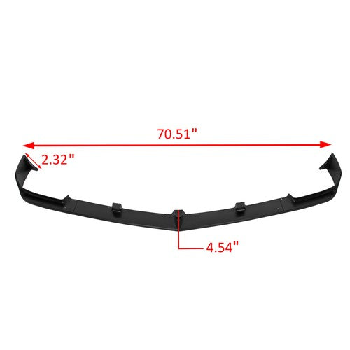 DURAFORCE 3Pcs Front Bumper Lip Spoiler Splitter For Chevrolet Camaro V8 SS 2010-2013