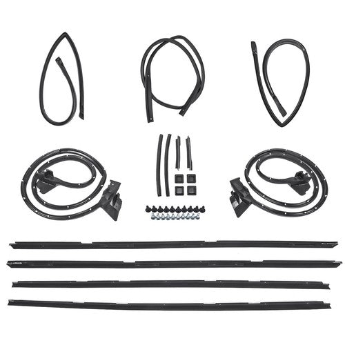 DURAFORCE 17 Pcs Door Tailgate Weatherstripping Seal Kit For any 1978-1987 Chevy El Camino