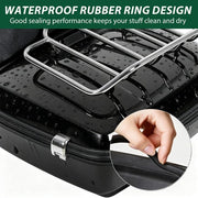 DURAFORCE Chopped Luggage Trunk Backrest Mount Rack For Harley Road Street Glide 2014-2024