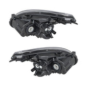 DURAFORCE Black Headlights Assembly Fit For Nissan Rogue 2008-2013 Halogen Right+Left Side