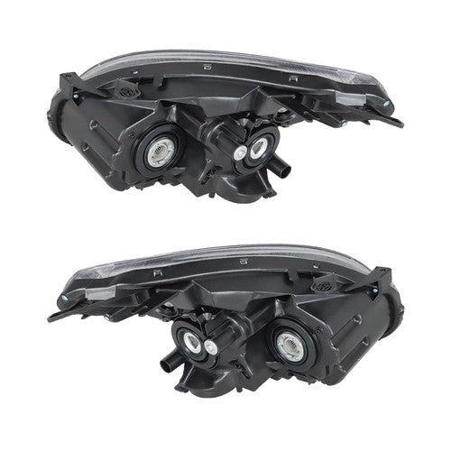 DURAFORCE Black Headlights Assembly Fit For Nissan Rogue 2008-2013 Halogen Right+Left Side