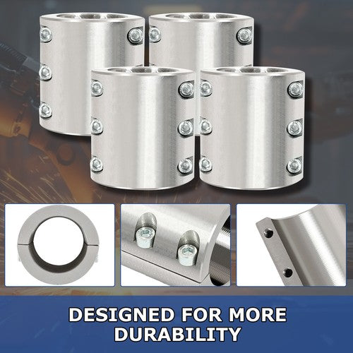 4 Steel Tube Clamps Weldable Bolt On 1.75 Inch 1 3/4 Inch Roll Cage Mounts