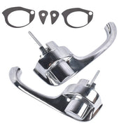 DURAFORCE 2x Chrome Exterior Door Handles Fits for Chevy Camaro Pontiac Firebird 1967-1969