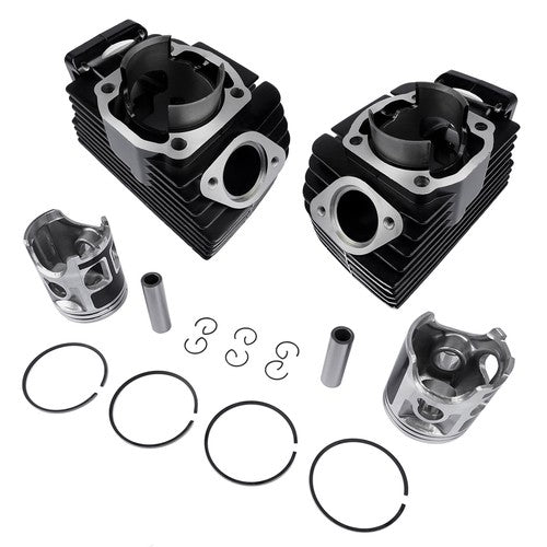 DURAFORCE Cylinder Replacement Kit w/ Pistons Rings Wrist Pins for Yamaha RD350 1973-1975