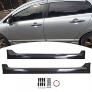 DURAFORCE For 2006-2011 Honda Civic Mugen PU MU Style Side Skirts Body Kit Paintable ABS