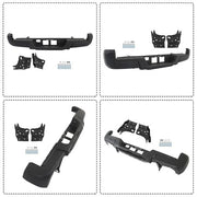DURAFORCE For Toyota Tacoma 2016-2023 Powdercoated Black Rear Step Bumper W/o Sensor Holes