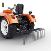 DURAFORCE 3 Point 60" Pine Straw Rake Landscape Rake For Cat0 Cat1 Tractor Attachment