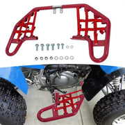 DURAFORCE For Yamaha Warrior 350 YFM350X 1987-2004 Aluminum Nerf Bars Red bar Red nets