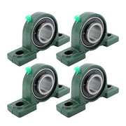DURAFORCE 4 Pcs UCP208-24 Pillow Block Bearing Solid Base 1-1/2" Bore Self-Aligning